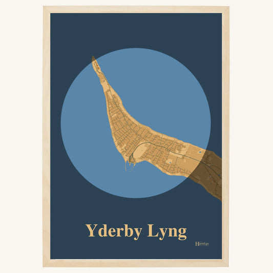 Yderby Lyng Plakat – Lys pastel brun