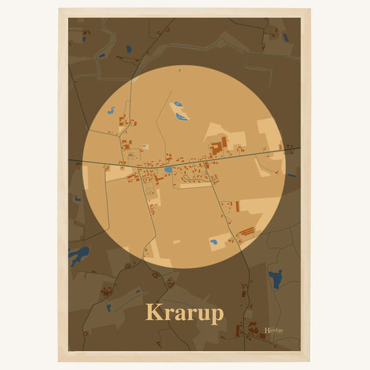 Krarup plakat – Centrum 2026 – Lys pastel brun