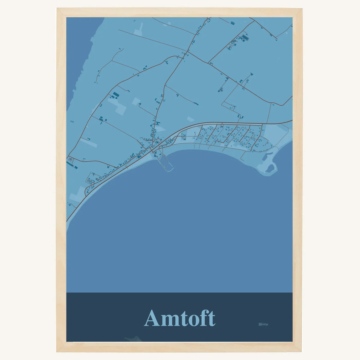 Amtoft plakat – Firkantet 2026 – Lys pastel blå
