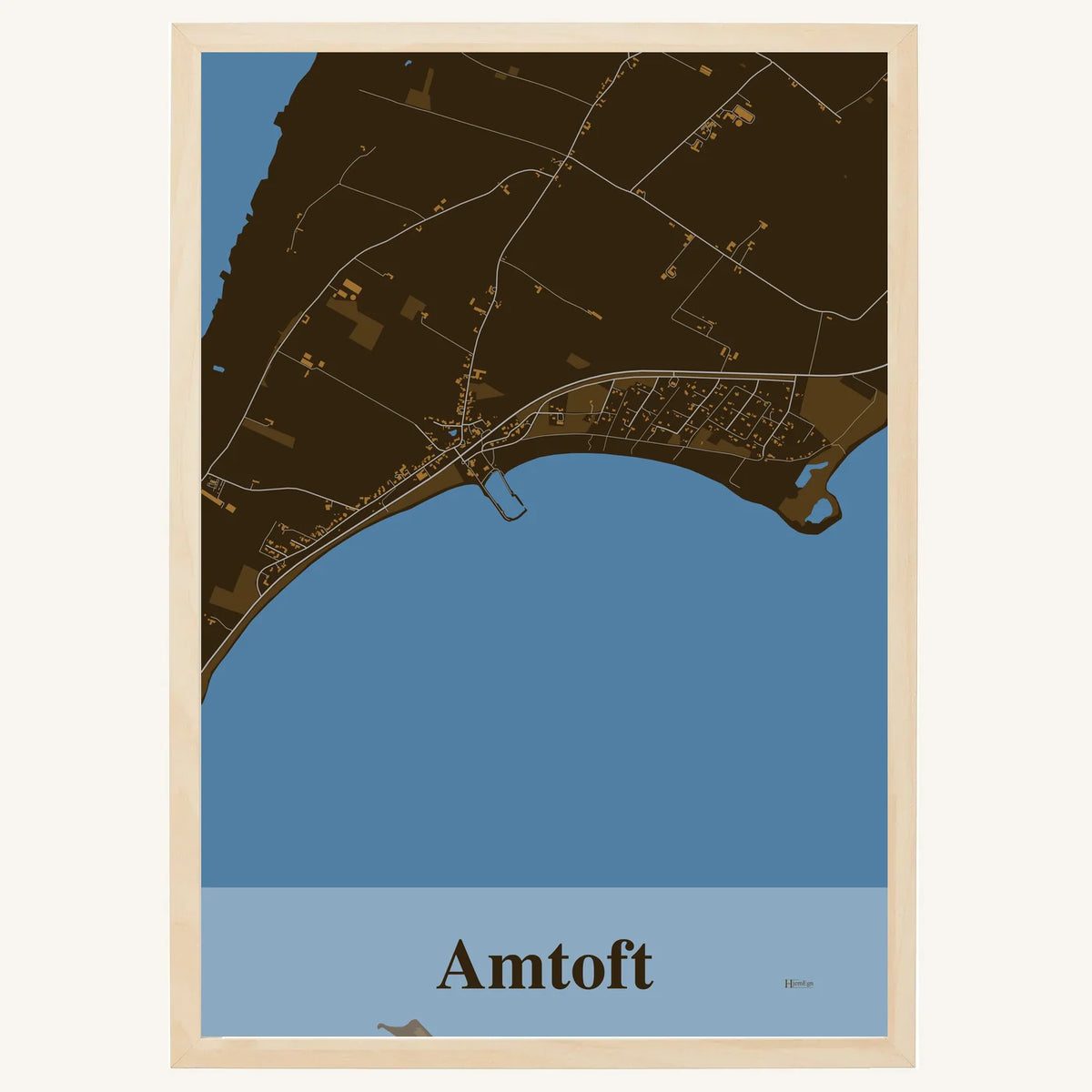 Amtoft plakat – Firkantet 2026 – Mørk brun
