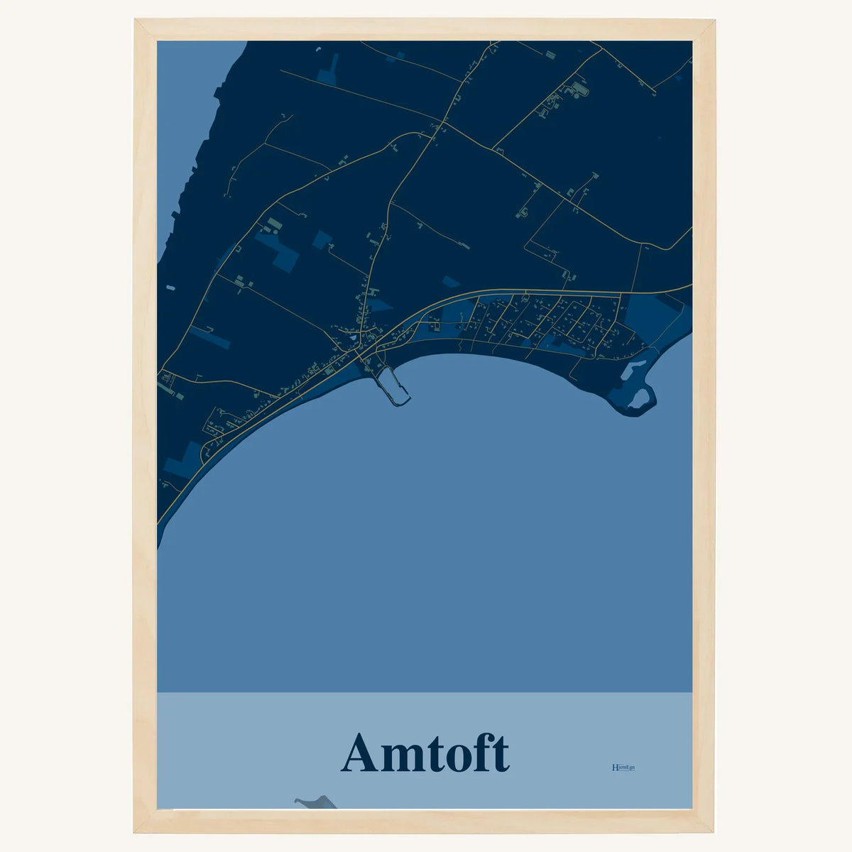 Amtoft plakat – Firkantet 2026 – Mørk blå