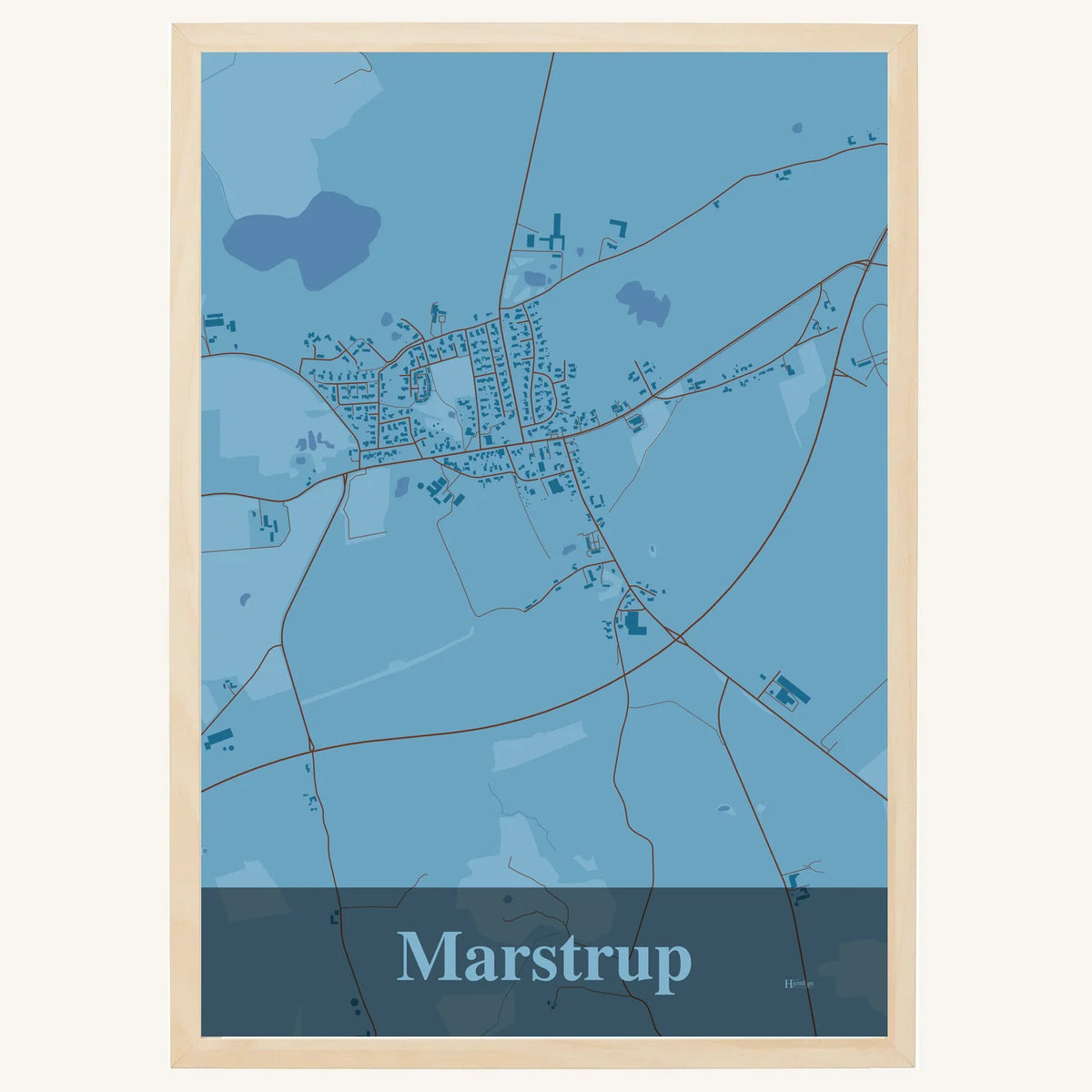 Marstrup plakat – Firkantet 2026 – Lys pastel blå