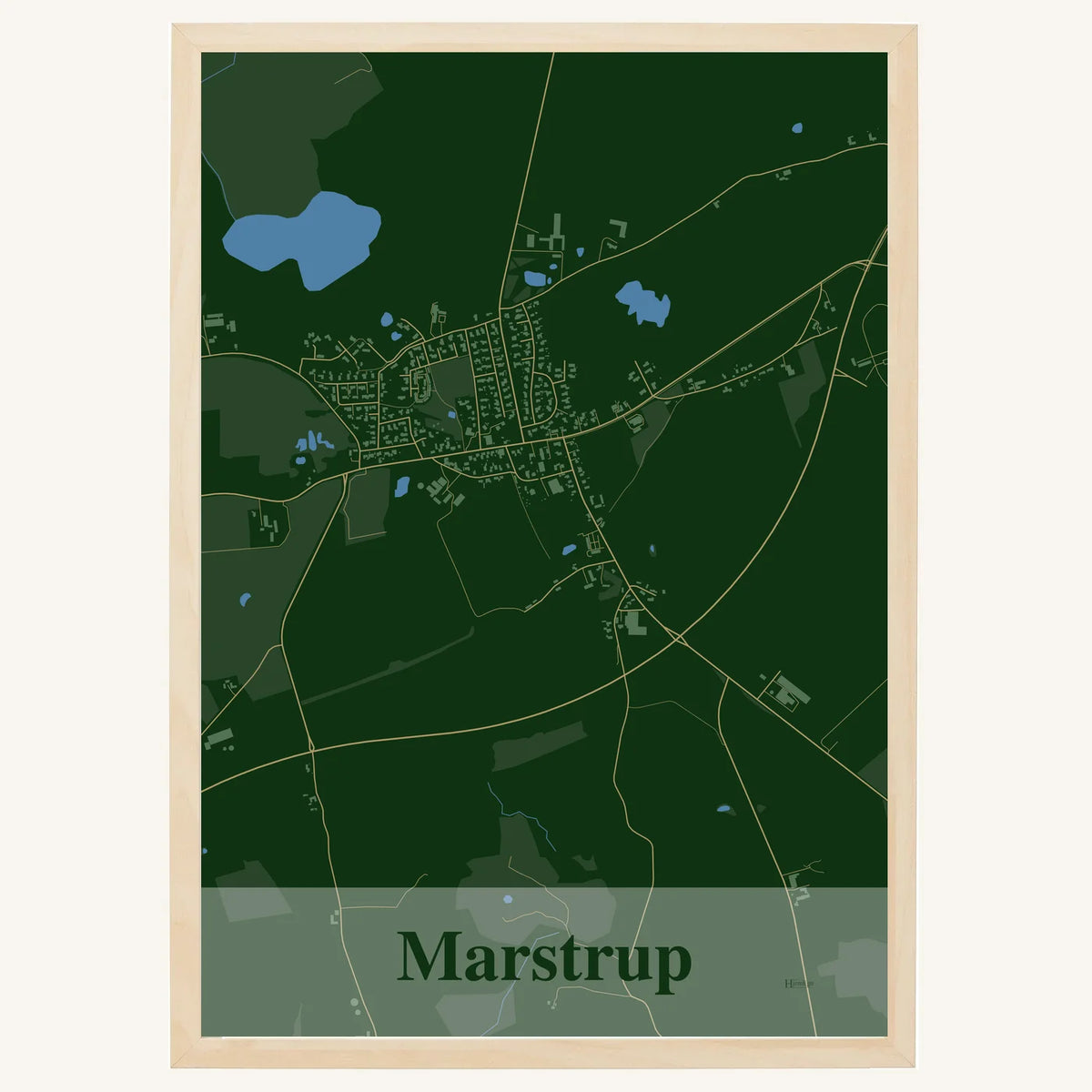 Marstrup plakat – Firkantet 2026 – Mørk grøn