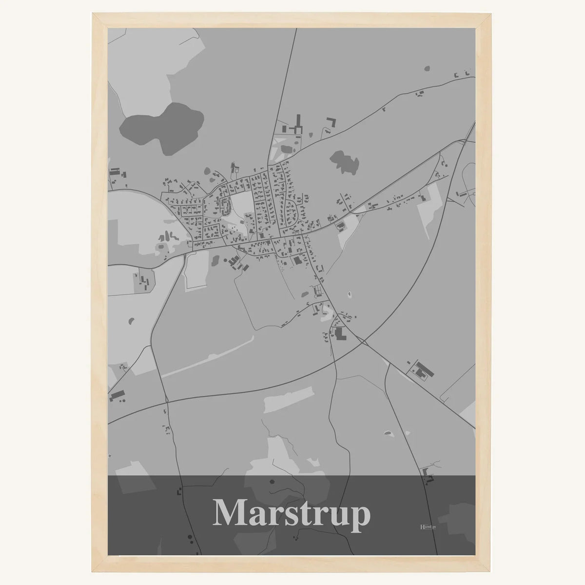 Marstrup plakat – Firkantet 2026 – Lys pastel grå