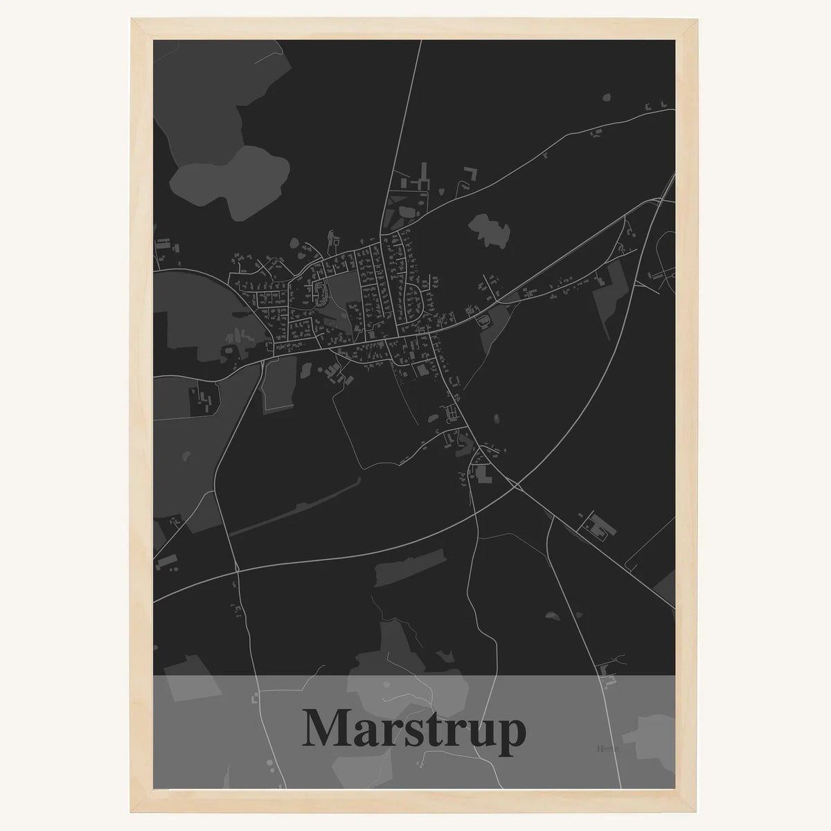 Marstrup plakat – Firkantet 2026 – Mørk grå