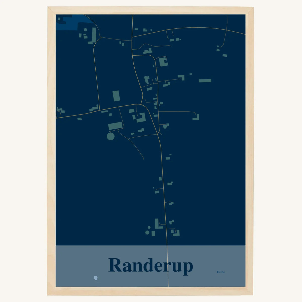 Randerup plakat – Firkantet 2026 – Mørk blå