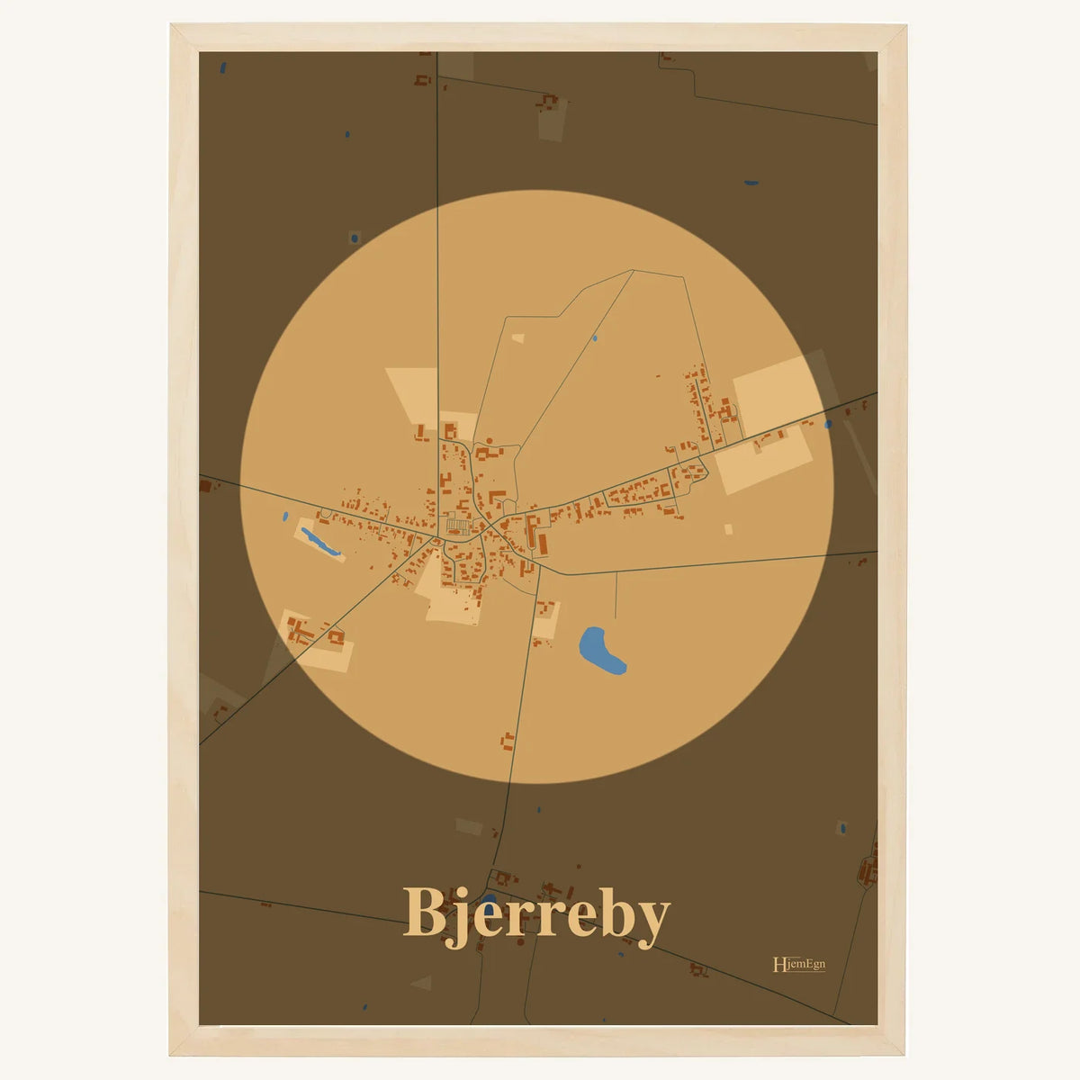 Bjerreby plakat – Centrum 2026 – Lys pastel brun