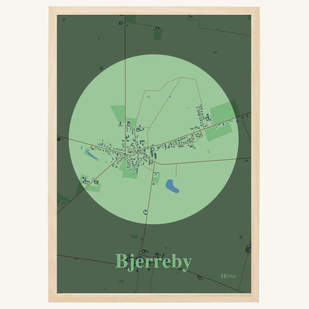 Bjerreby plakat – Centrum 2026 – Lys pastel grøn