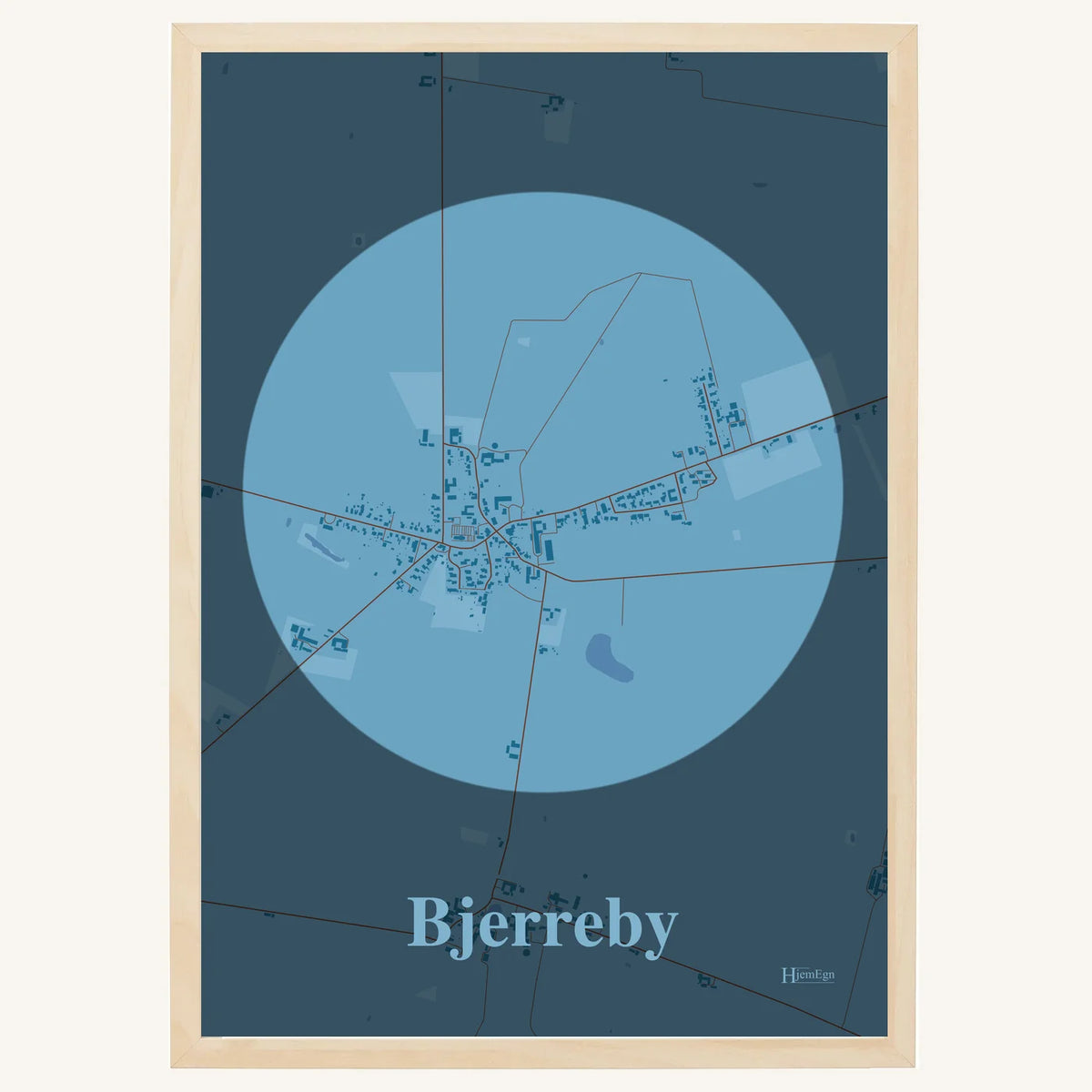 Bjerreby plakat – Centrum 2026 – Lys pastel blå