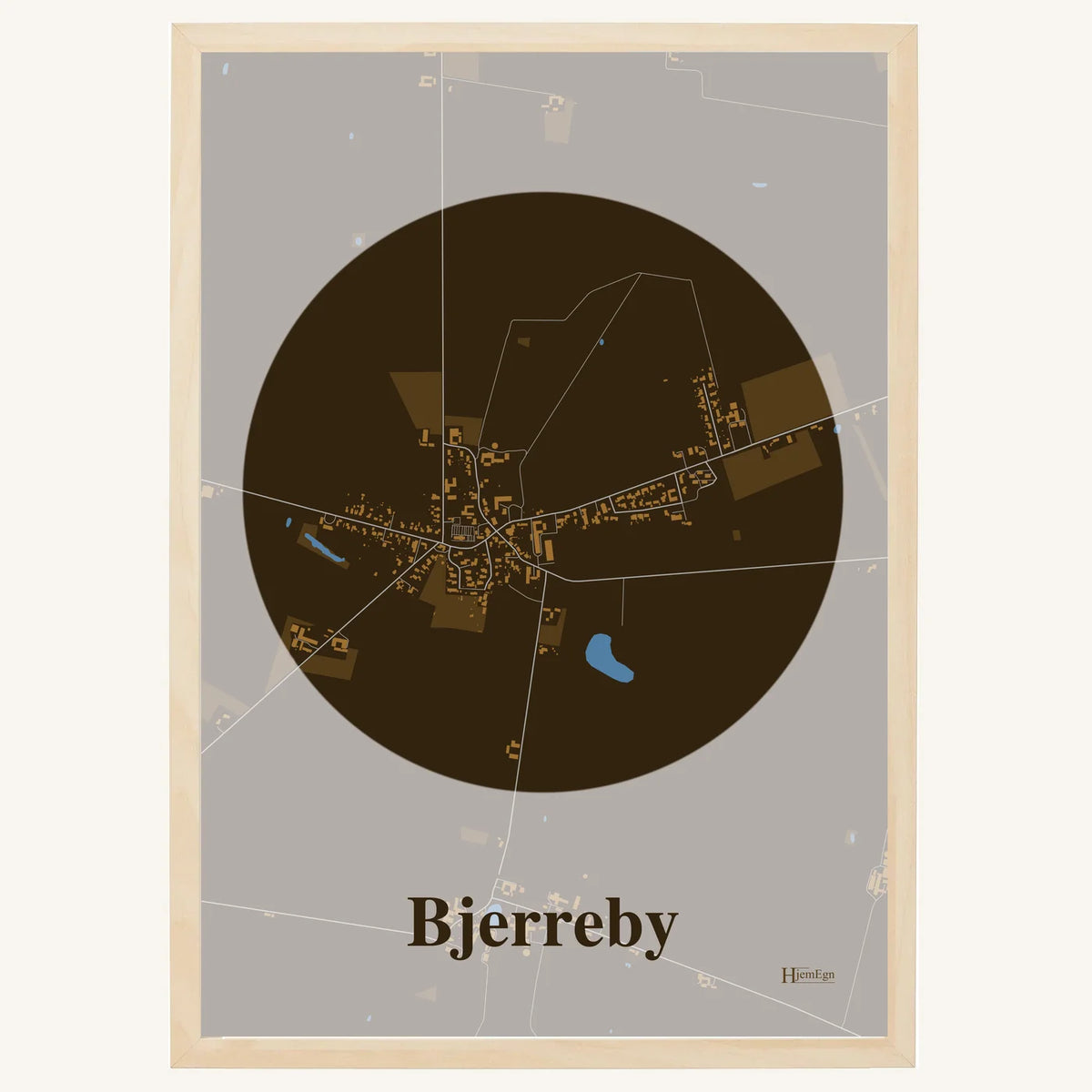 Bjerreby plakat – Centrum 2026 – Mørk brun