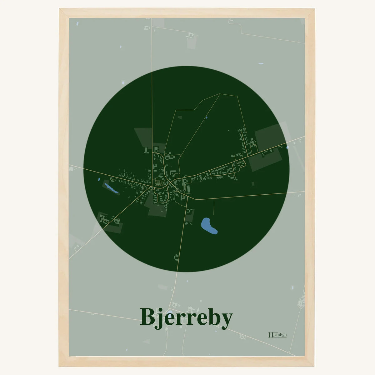 Bjerreby plakat – Centrum 2026 – Mørk grøn