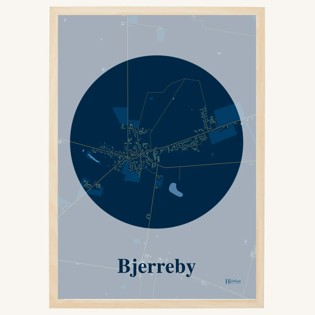 Bjerreby plakat – Centrum 2026 – Mørk blå
