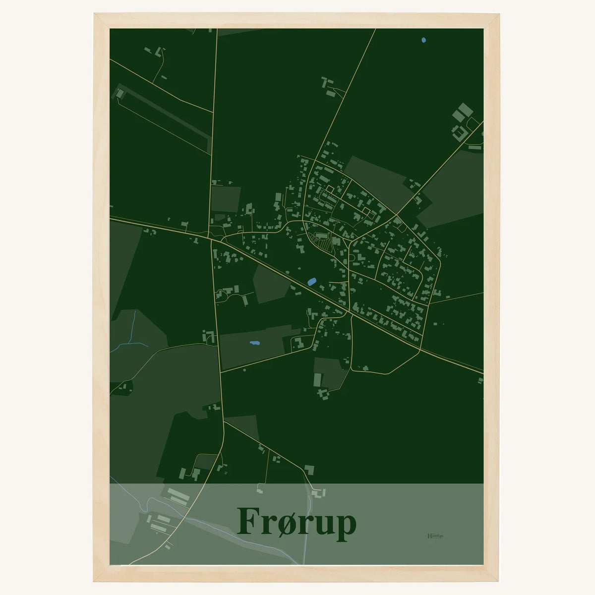 Frørup plakat – Firkantet 2026 – Mørk grøn