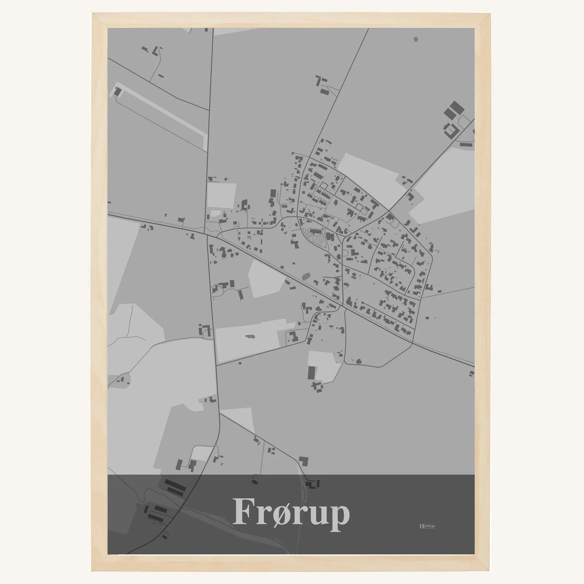 Frørup plakat – Firkantet 2026 – Lys pastel grå
