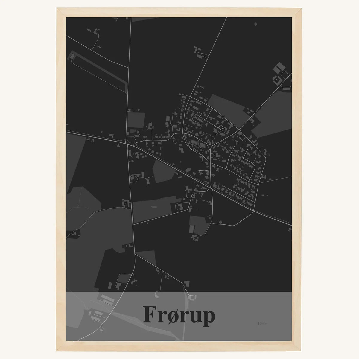 Frørup plakat – Firkantet 2026 – Mørk grå