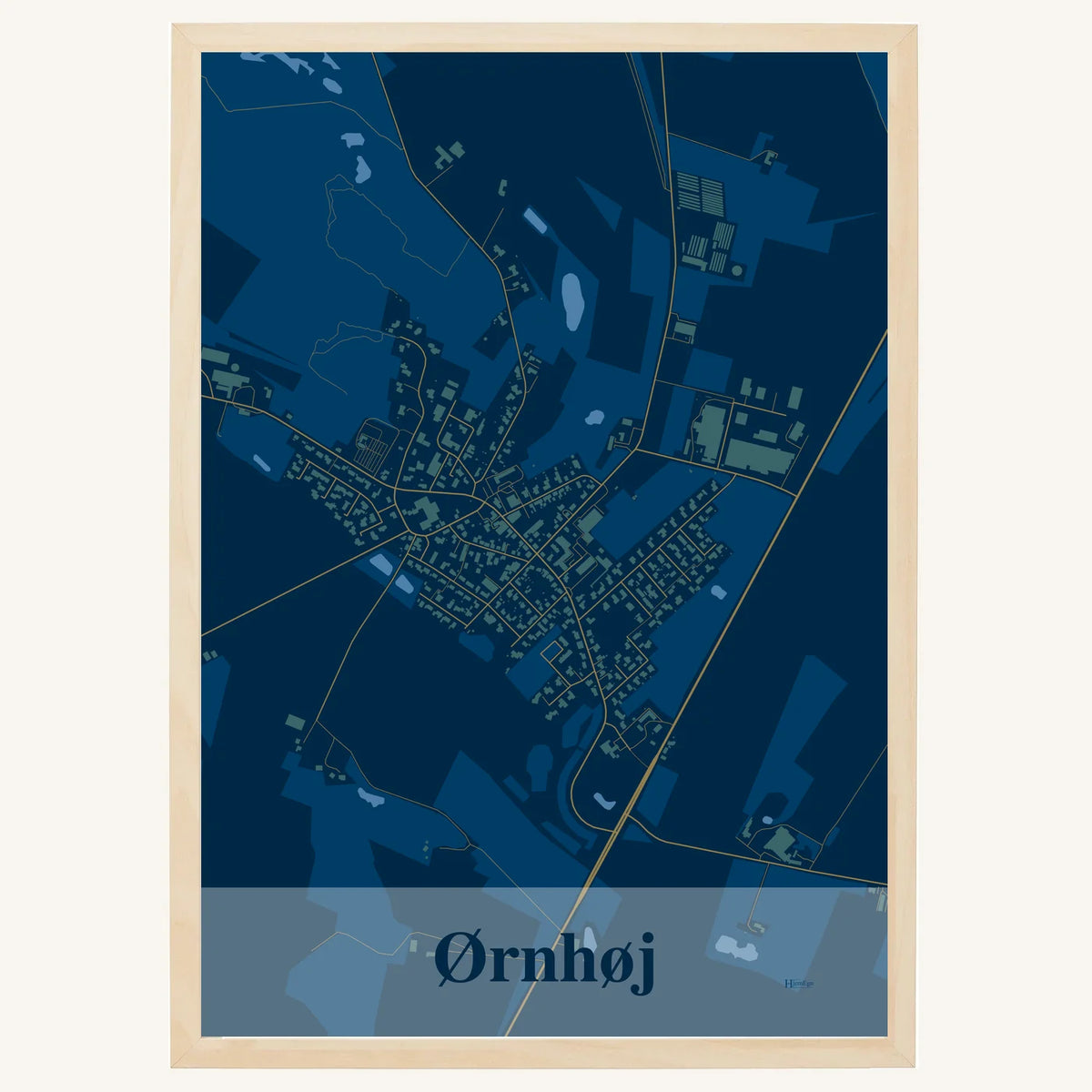 Ørnhøj plakat – Firkantet 2026 – Mørk blå