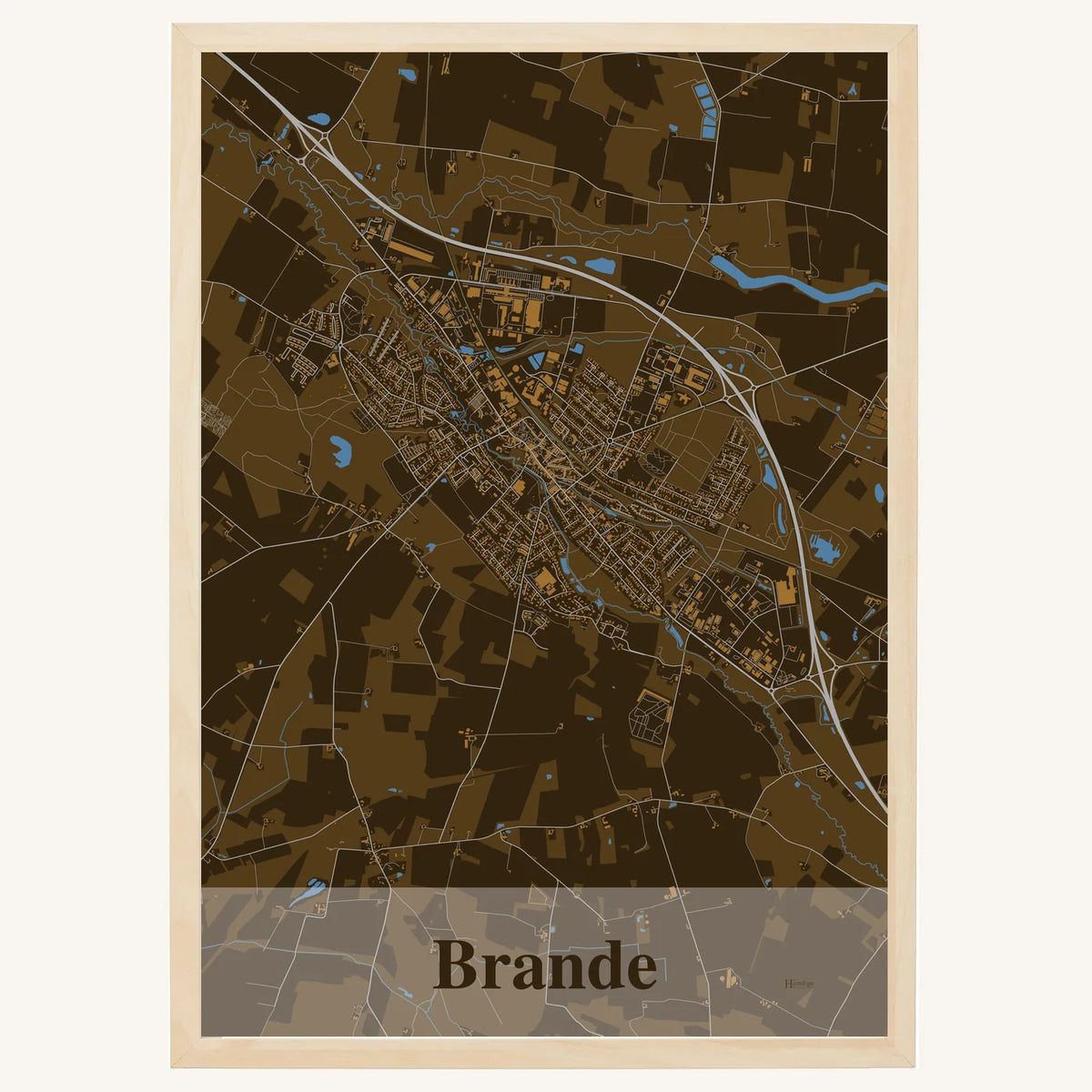 Brande plakat – Firkantet 2026 – Mørk brun