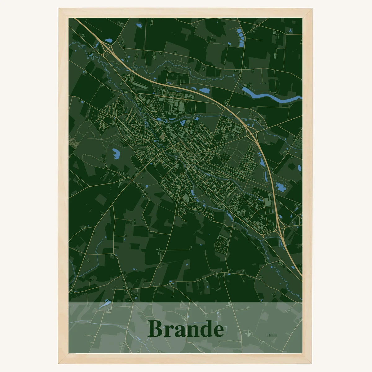 Brande plakat – Firkantet 2026 – Mørk grøn