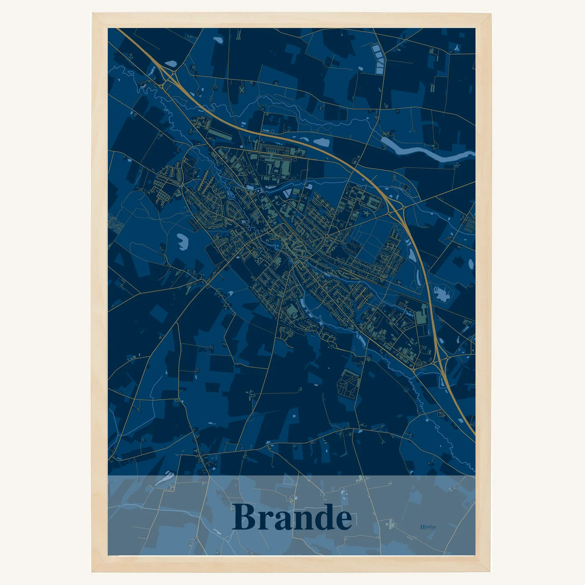 Brande plakat – Firkantet 2026 – Mørk blå