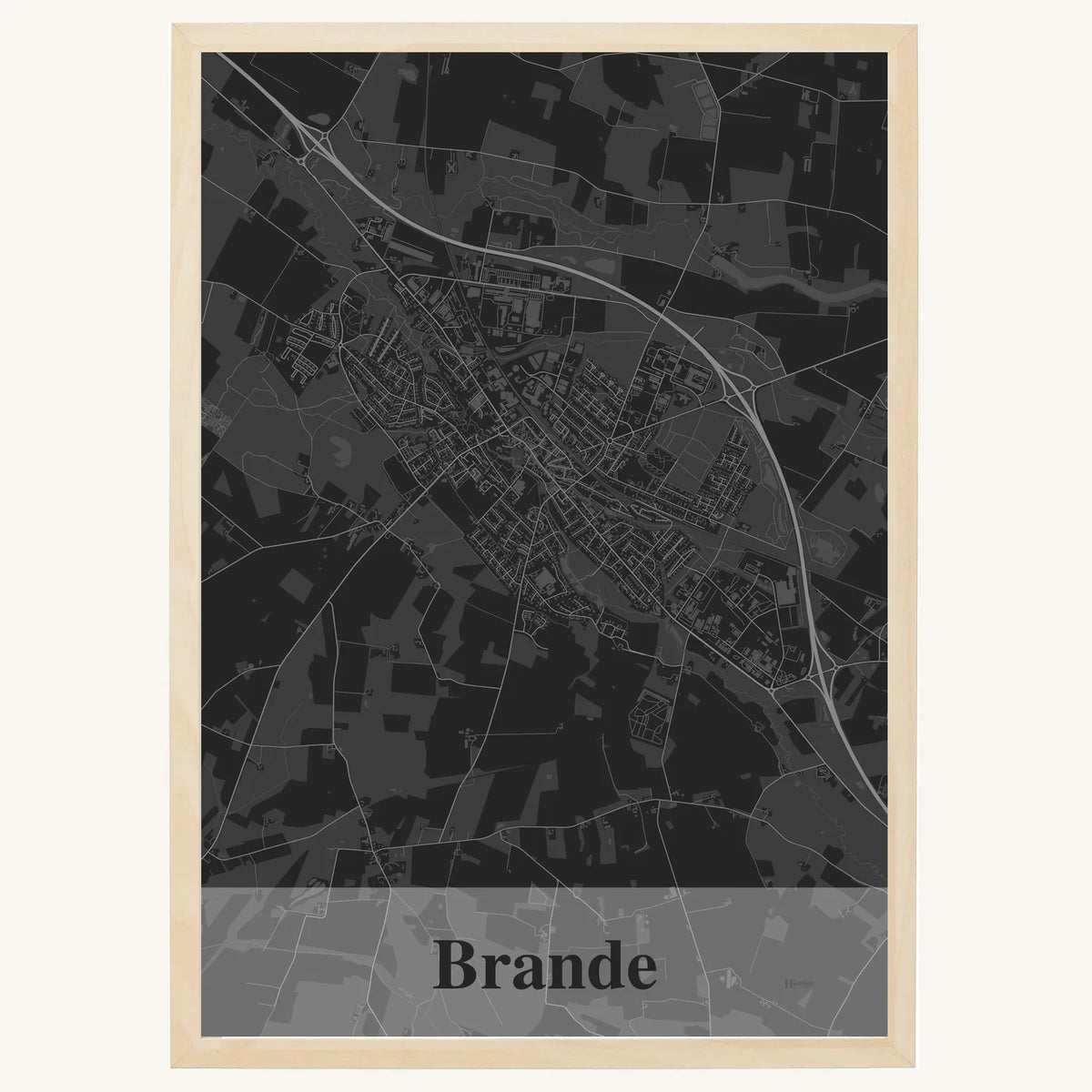 Brande plakat – Firkantet 2026 – Mørk grå