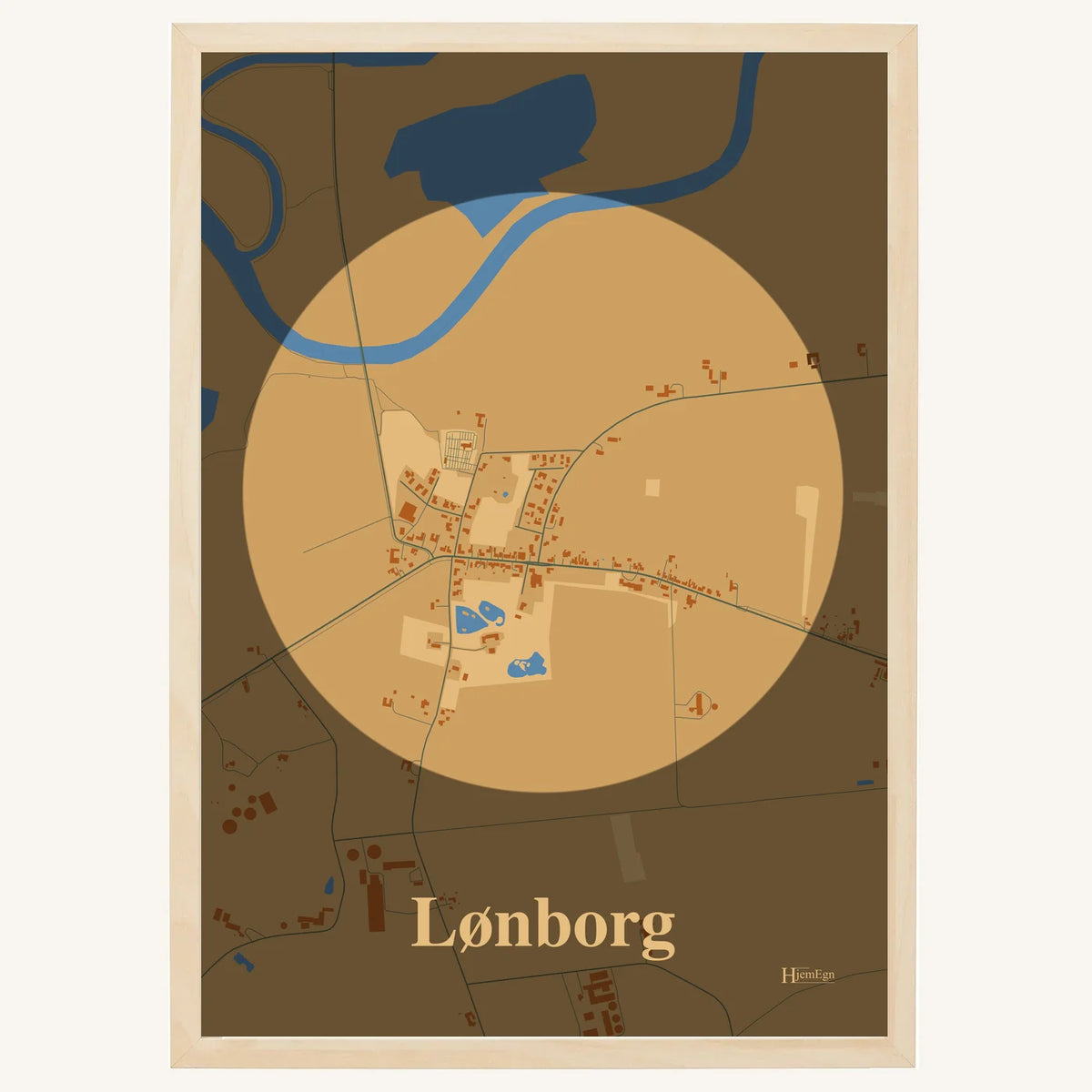Lønborg plakat – Centrum 2026 – Lys pastel brun