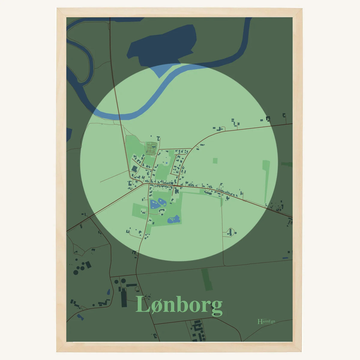 Lønborg plakat – Centrum 2026 – Lys pastel grøn