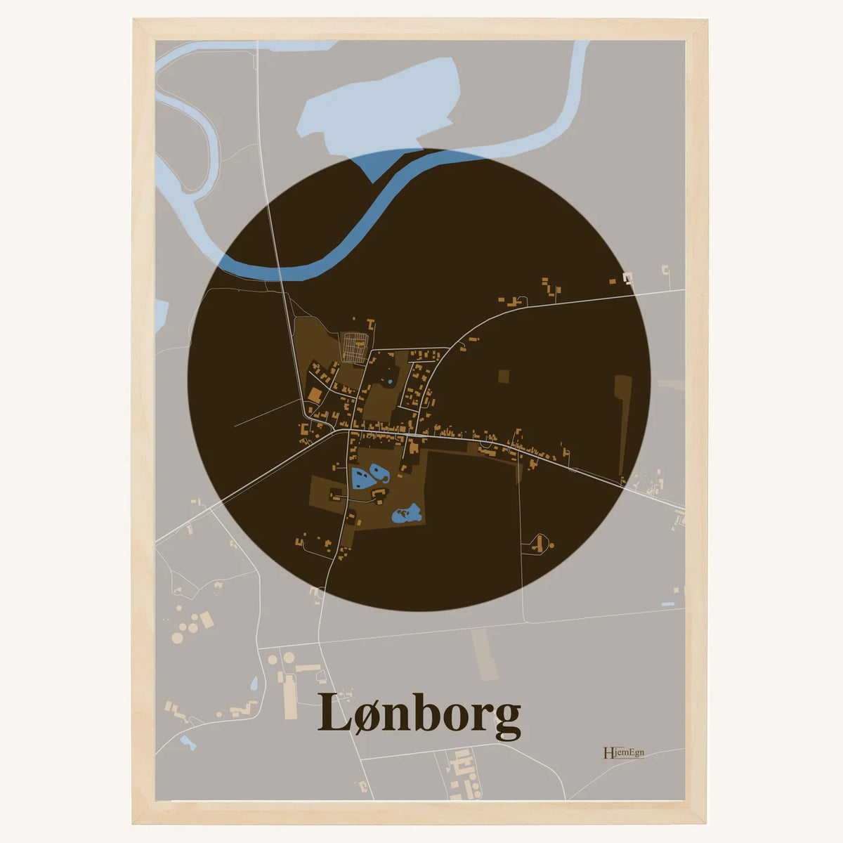 Lønborg plakat – Centrum 2026 – Mørk brun