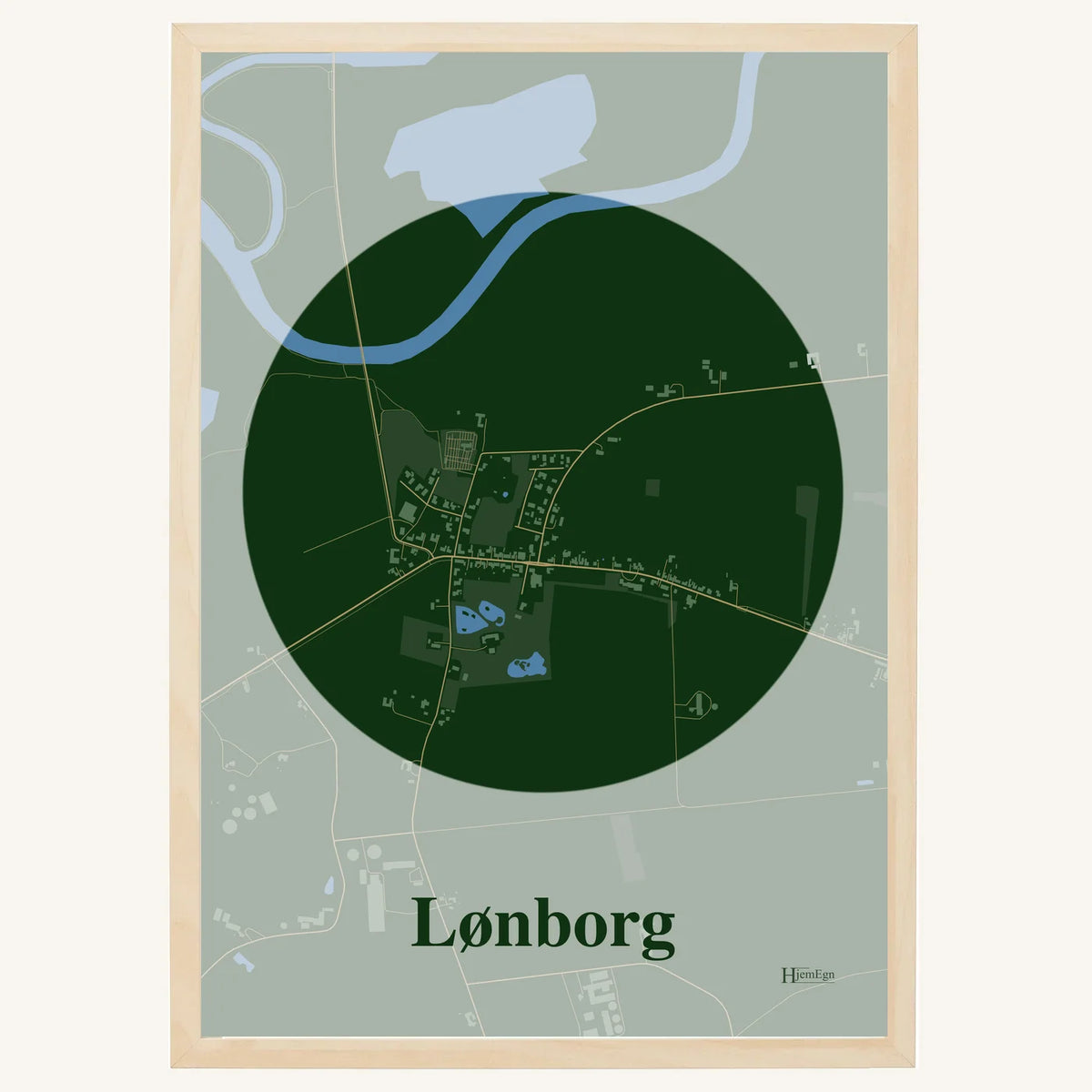 Lønborg plakat – Centrum 2026 – Mørk grøn