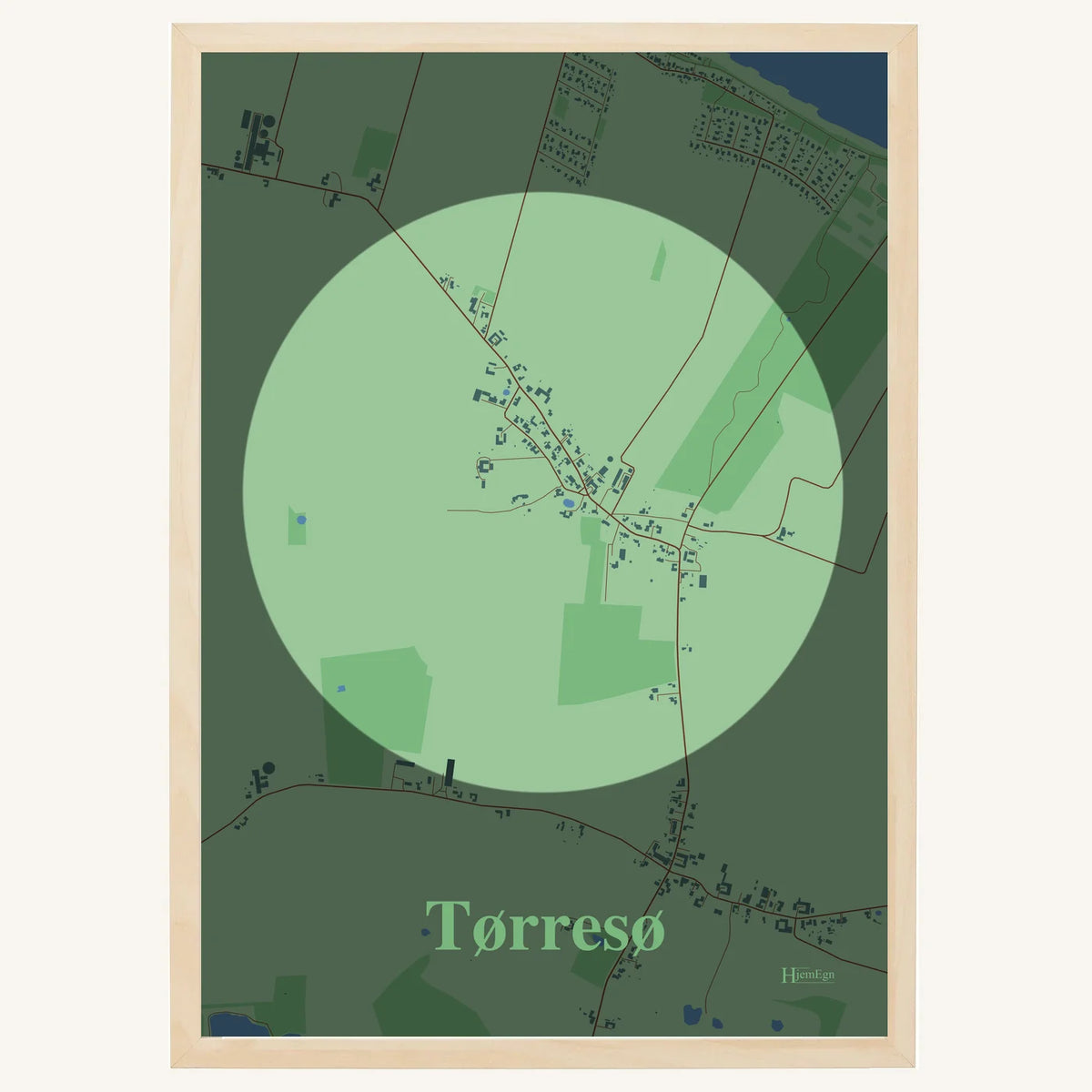 Tørresø plakat – Centrum 2026 – Lys pastel grøn