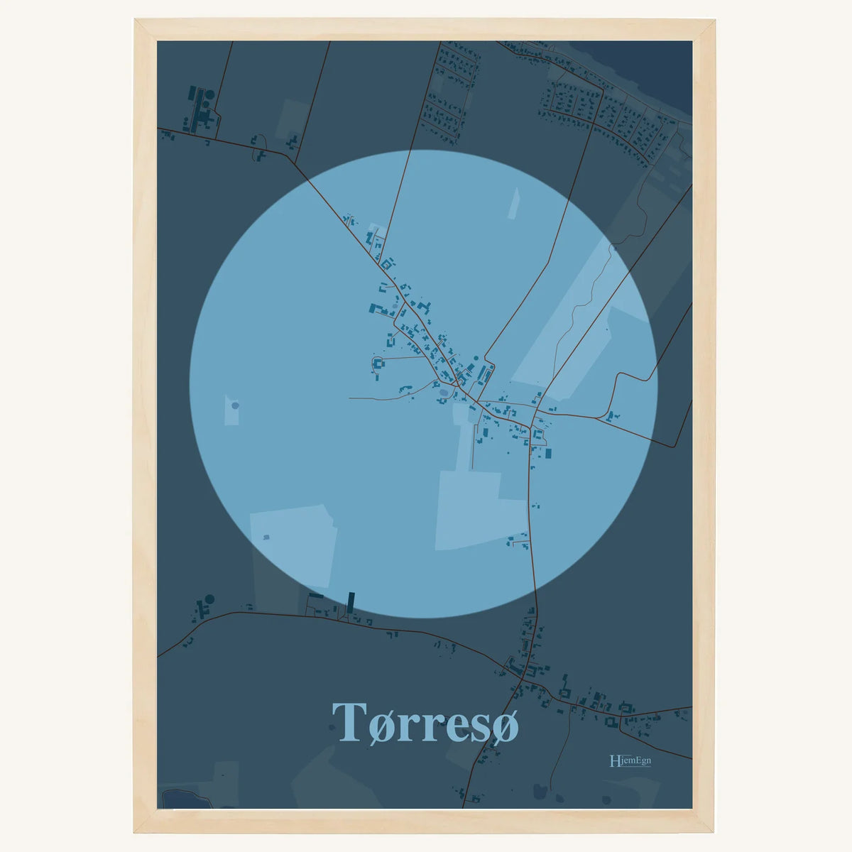 Tørresø plakat – Centrum 2026 – Lys pastel blå