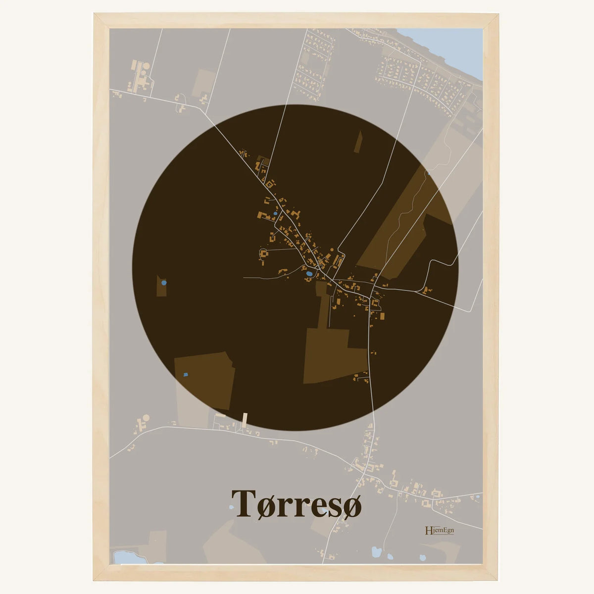 Tørresø plakat – Centrum 2026 – Mørk brun