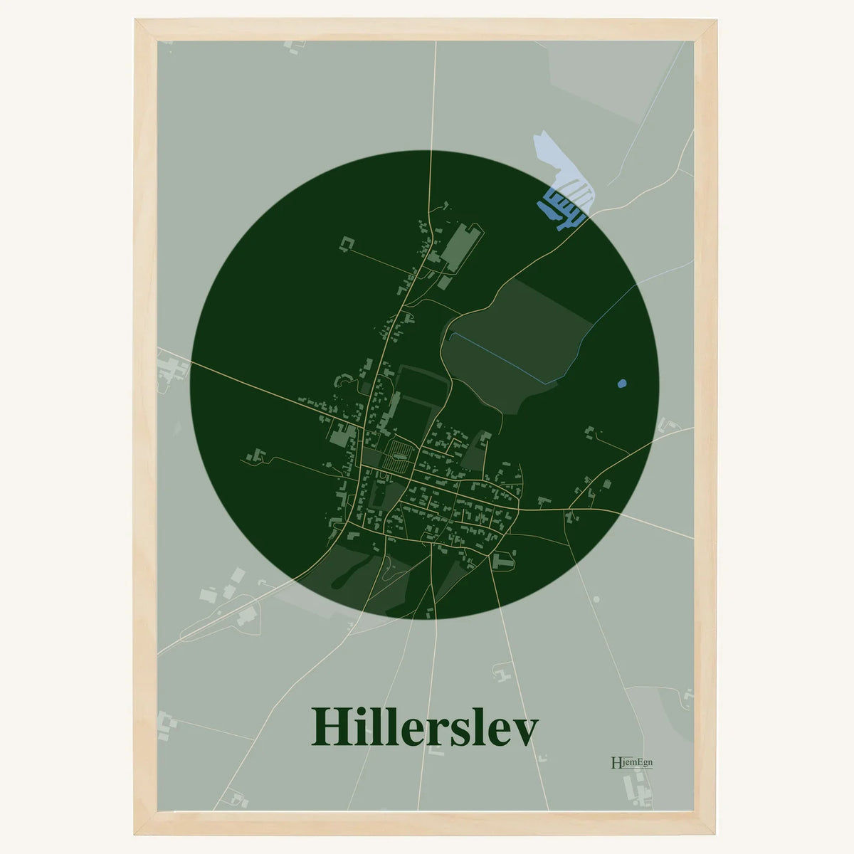 Hillerslev plakat – Centrum 2026 – Mørk grøn