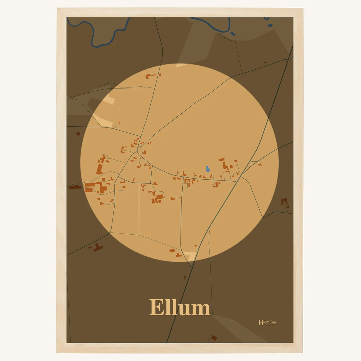 Ellum plakat – Centrum 2026 – Lys pastel brun