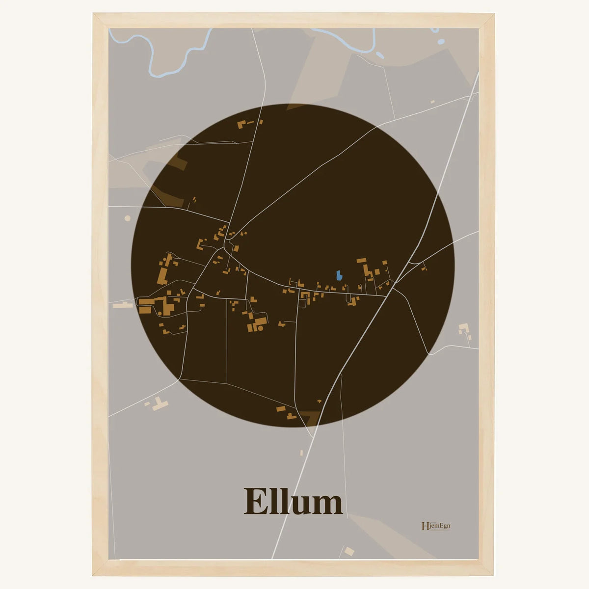 Ellum plakat – Centrum 2026 – Mørk brun