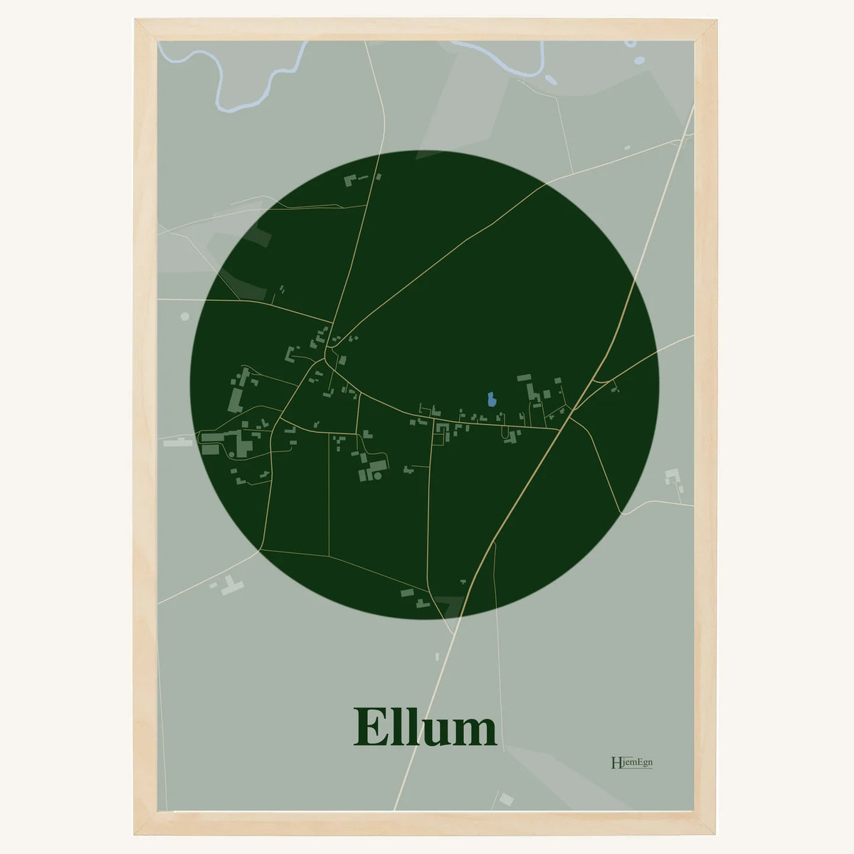 Ellum plakat – Centrum 2026 – Mørk grøn