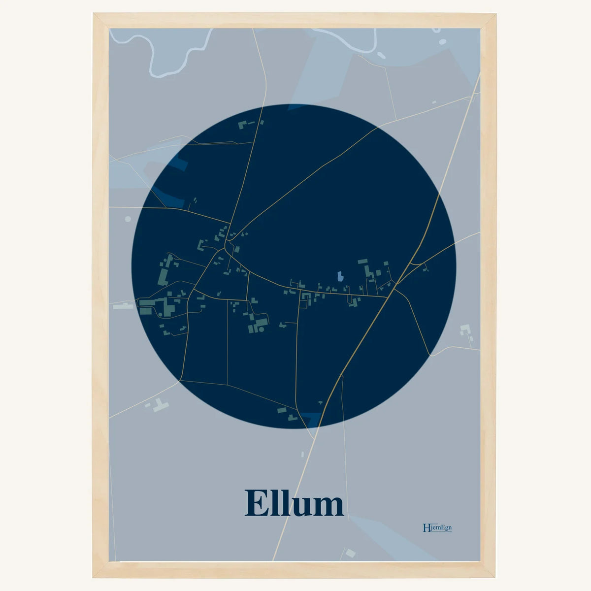 Ellum plakat – Centrum 2026 – Mørk blå