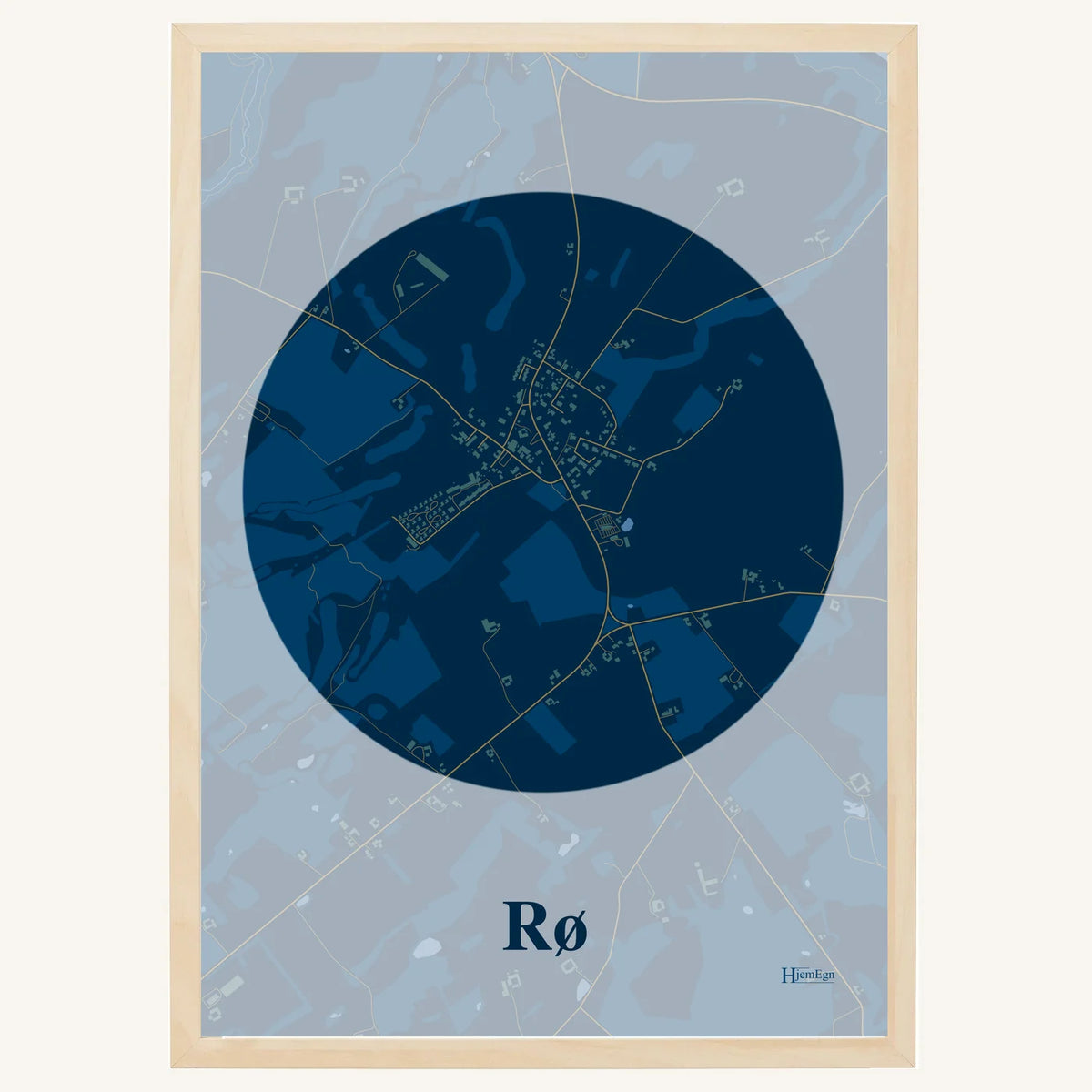 Rø plakat – Centrum 2026 – Mørk blå