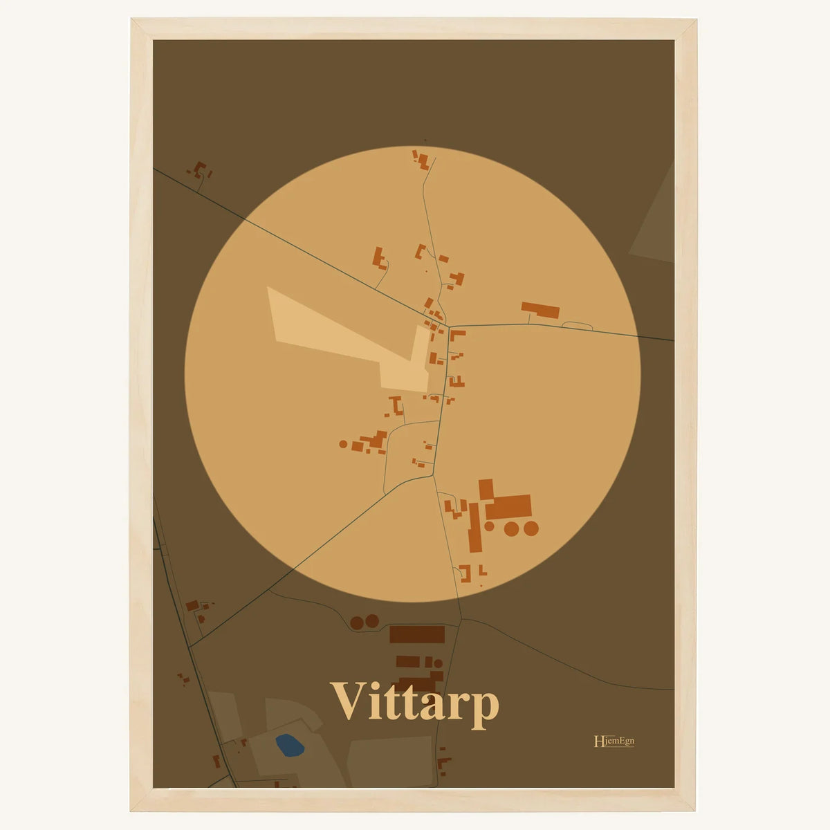 Vittarp plakat – Centrum 2026 – Lys pastel brun