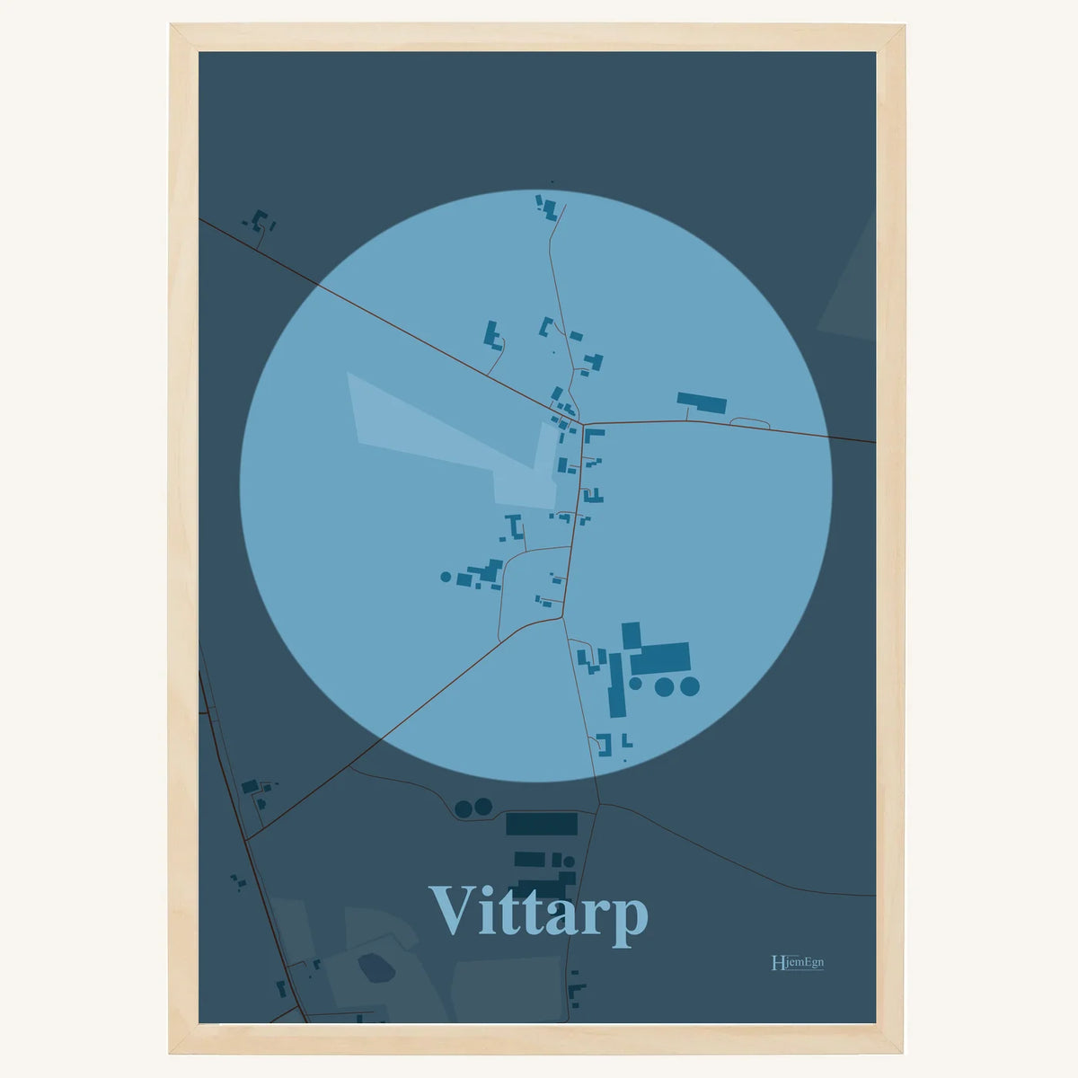 Vittarp plakat – Centrum 2026 – Lys pastel blå