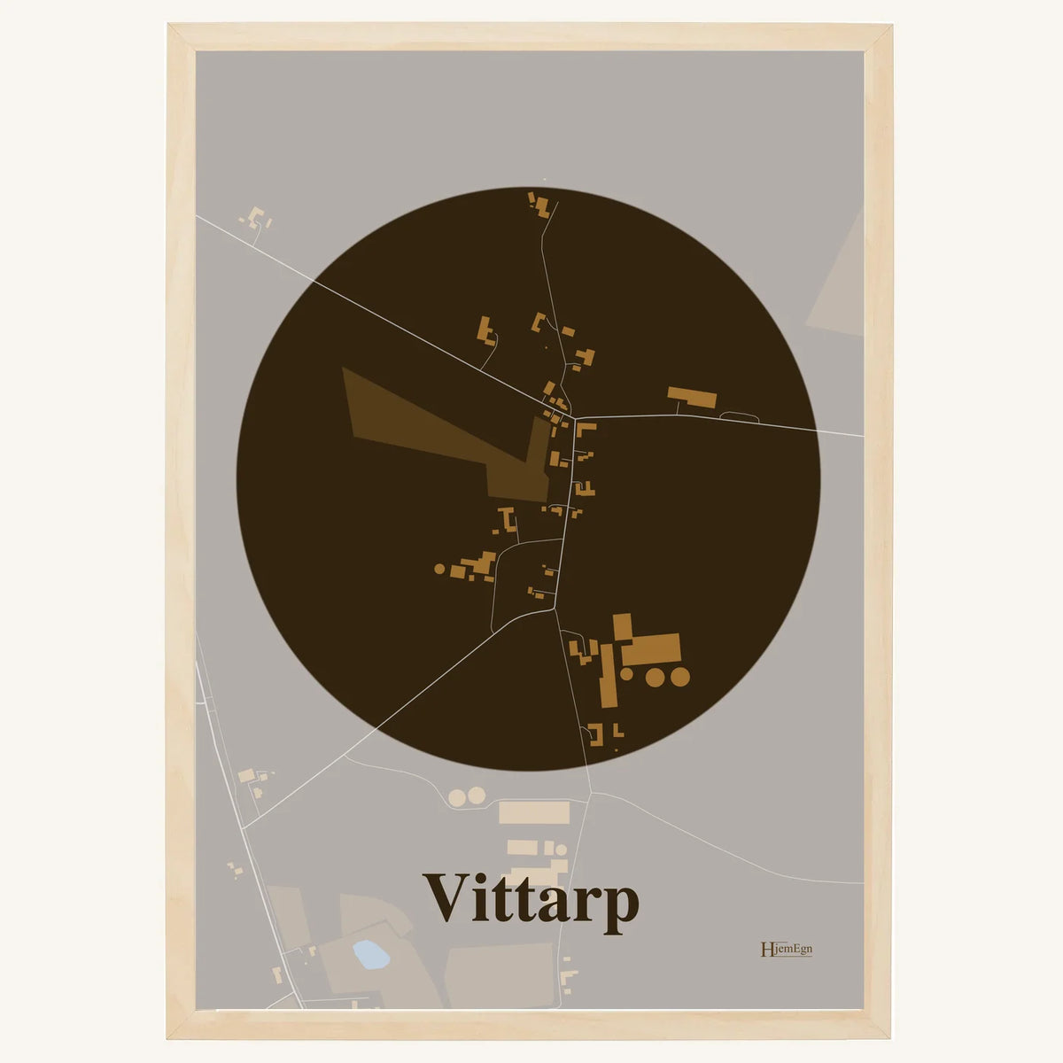 Vittarp plakat – Centrum 2026 – Mørk brun