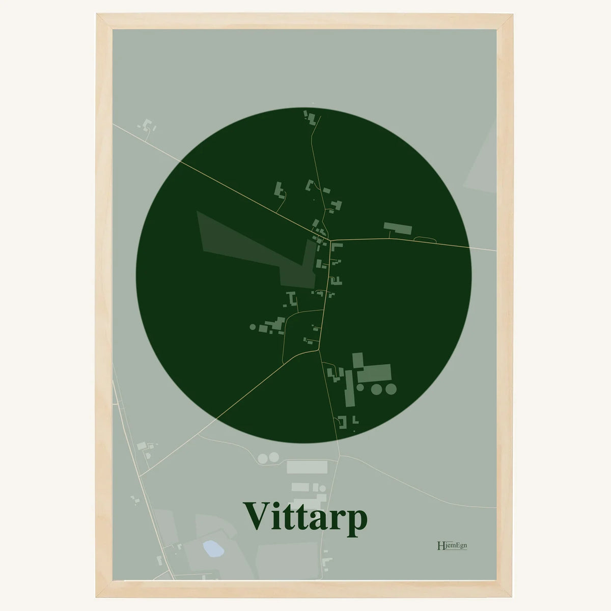 Vittarp plakat – Centrum 2026 – Mørk grøn
