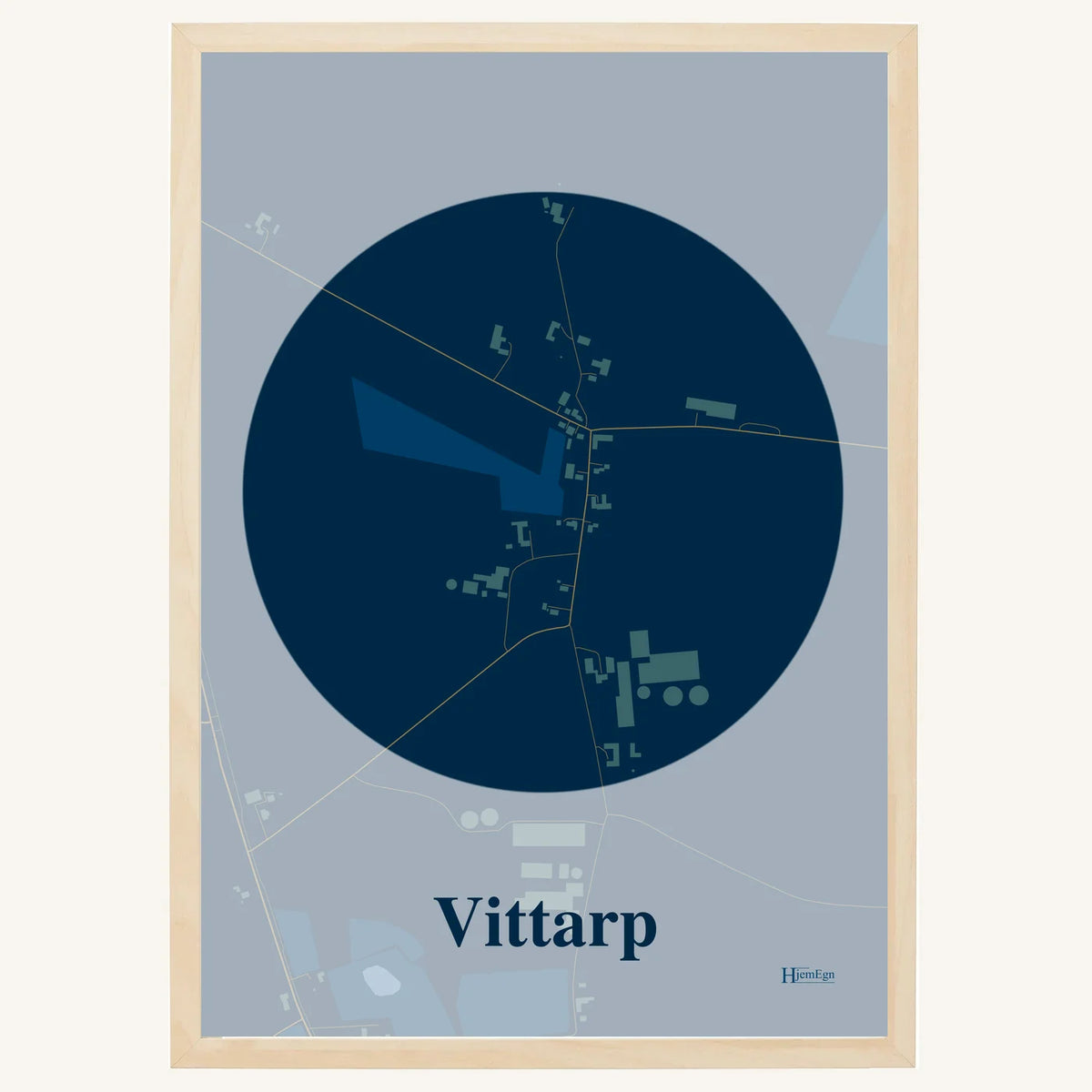 Vittarp plakat – Centrum 2026 – Mørk blå