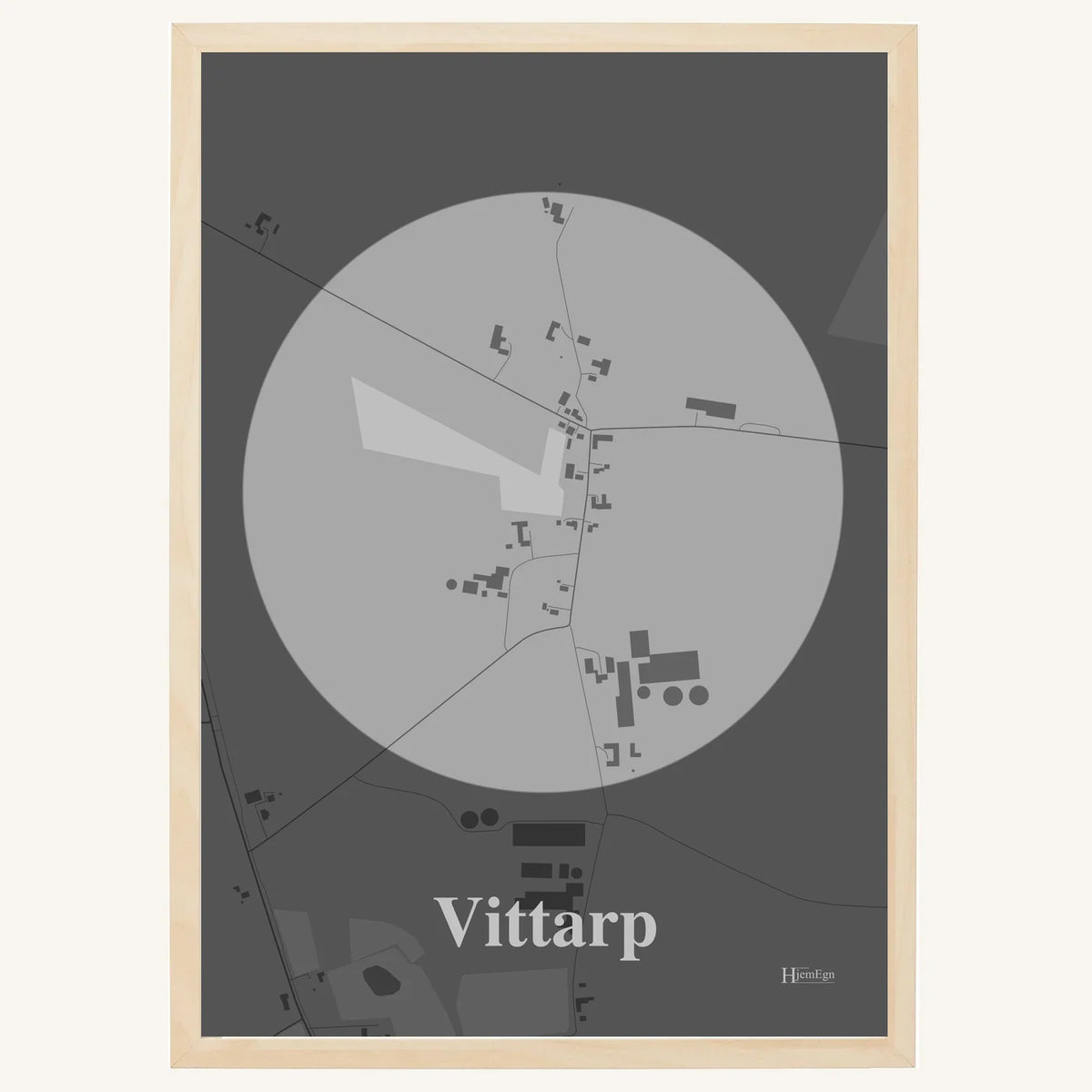 Vittarp plakat – Centrum 2026 – Lys pastel grå