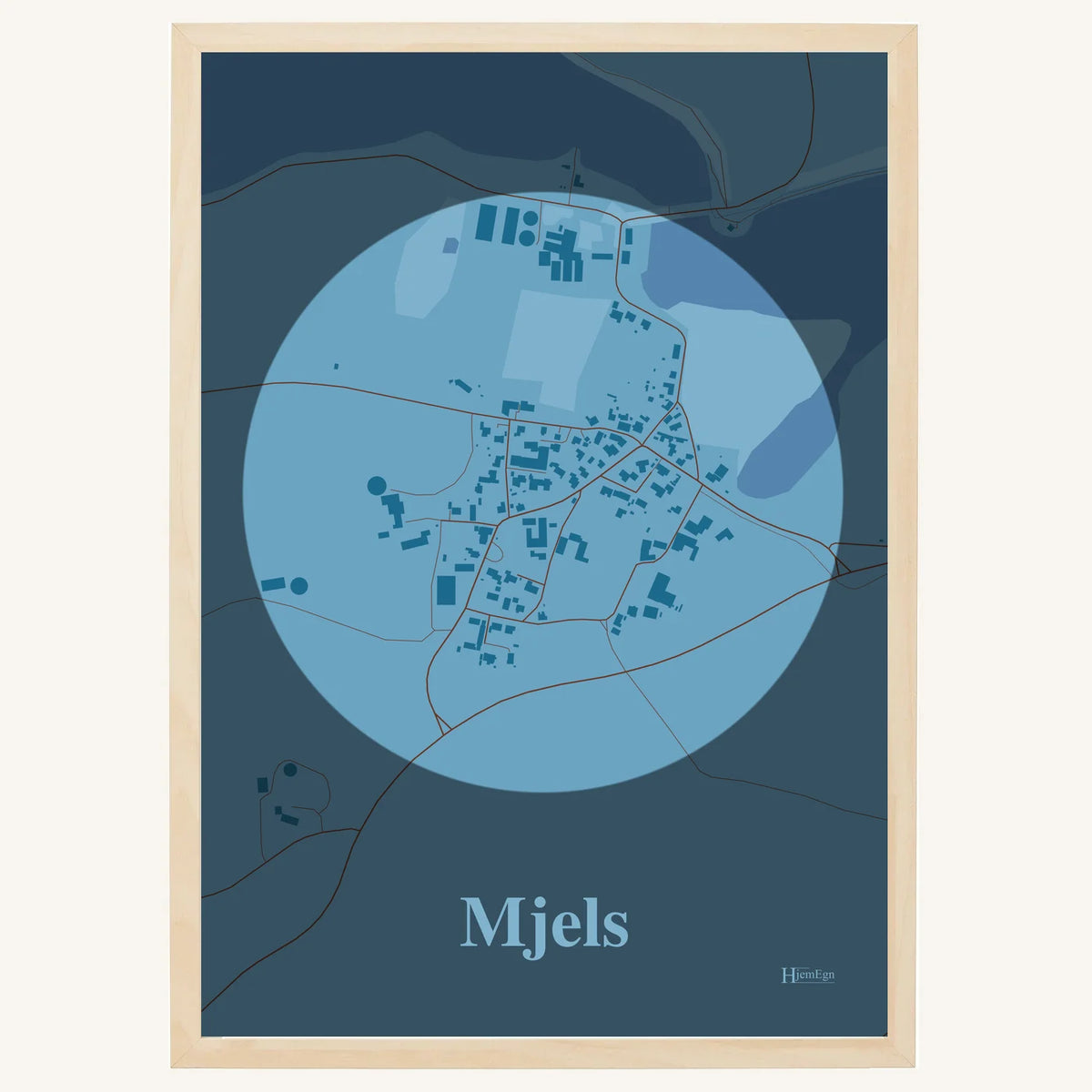Mjels plakat – Centrum 2026 – Lys pastel blå