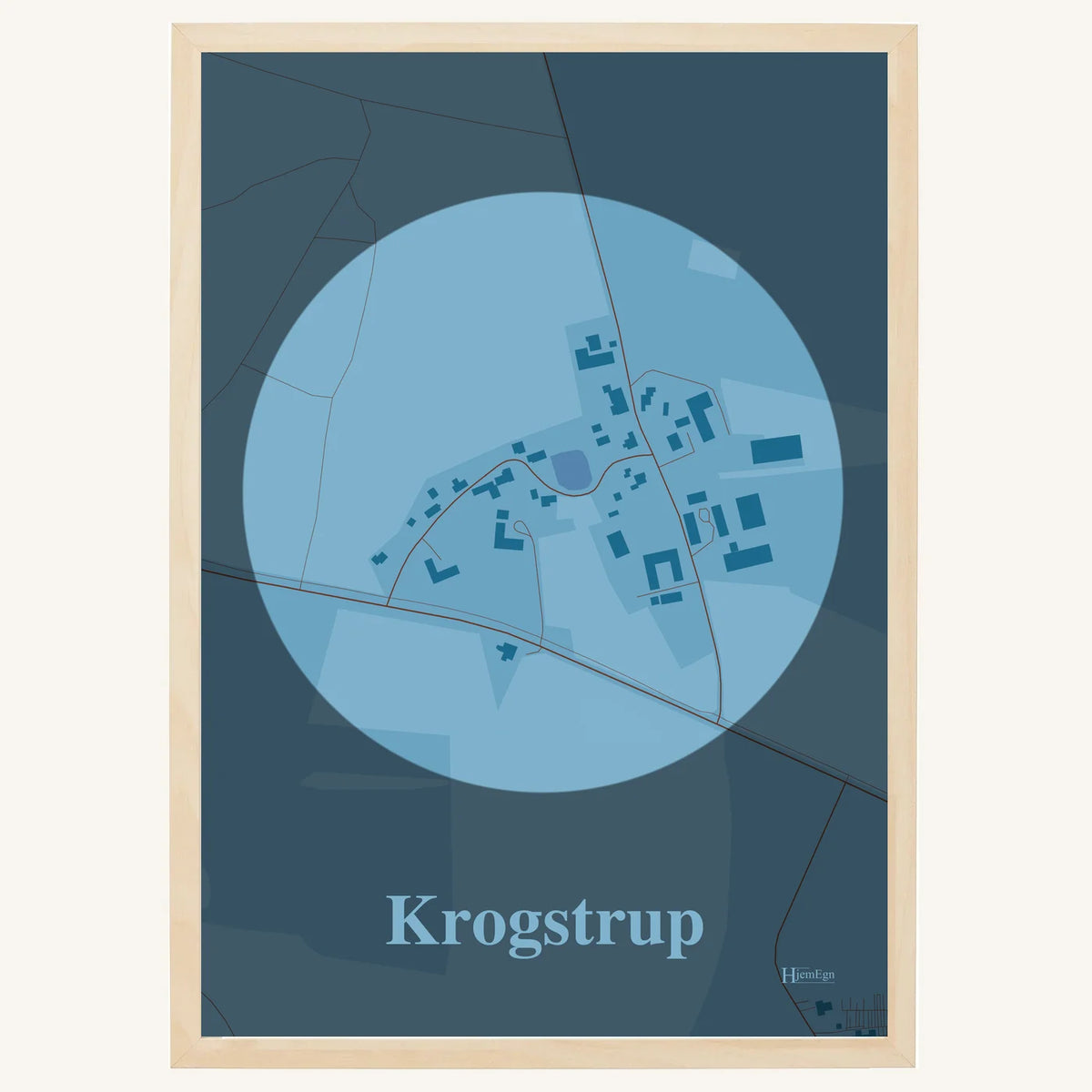 Krogstrup plakat – Centrum 2026 – Lys pastel blå