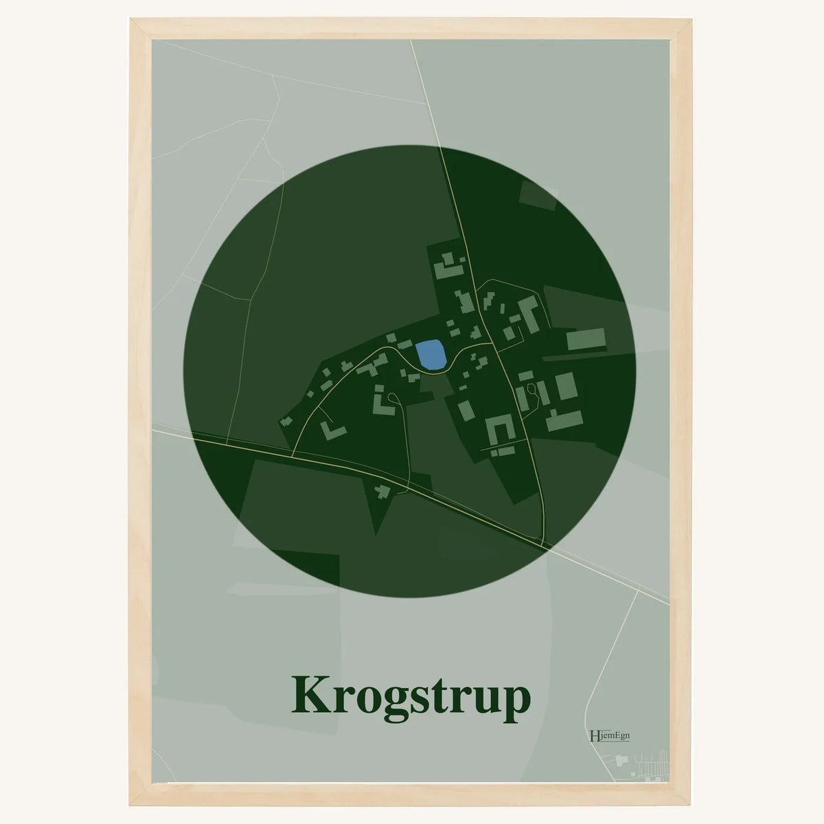 Krogstrup plakat – Centrum 2026 – Mørk grøn