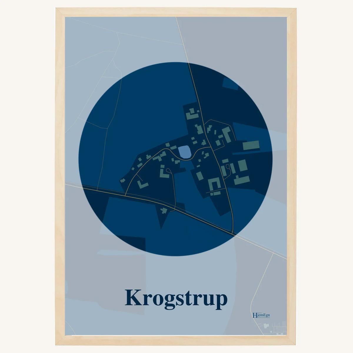 Krogstrup plakat – Centrum 2026 – Mørk blå