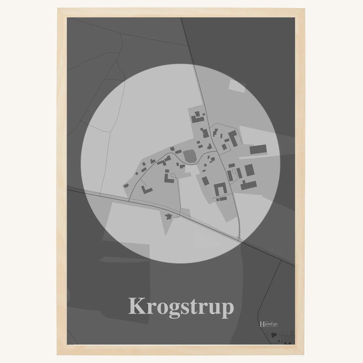 Krogstrup plakat – Centrum 2026 – Lys pastel grå