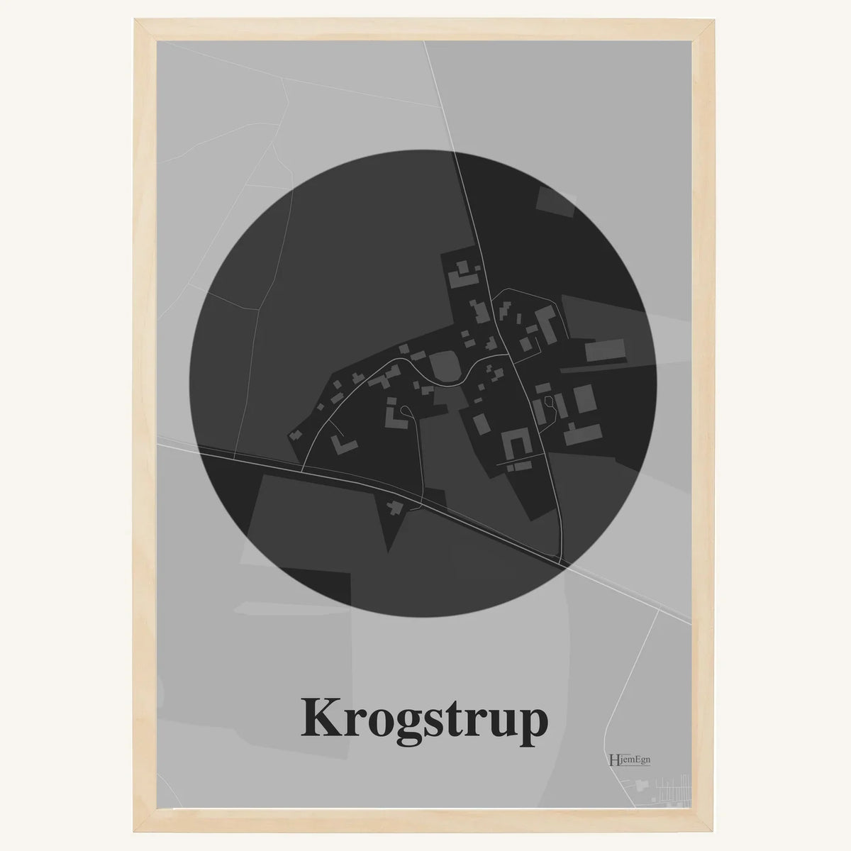 Krogstrup plakat – Centrum 2026 – Mørk grå