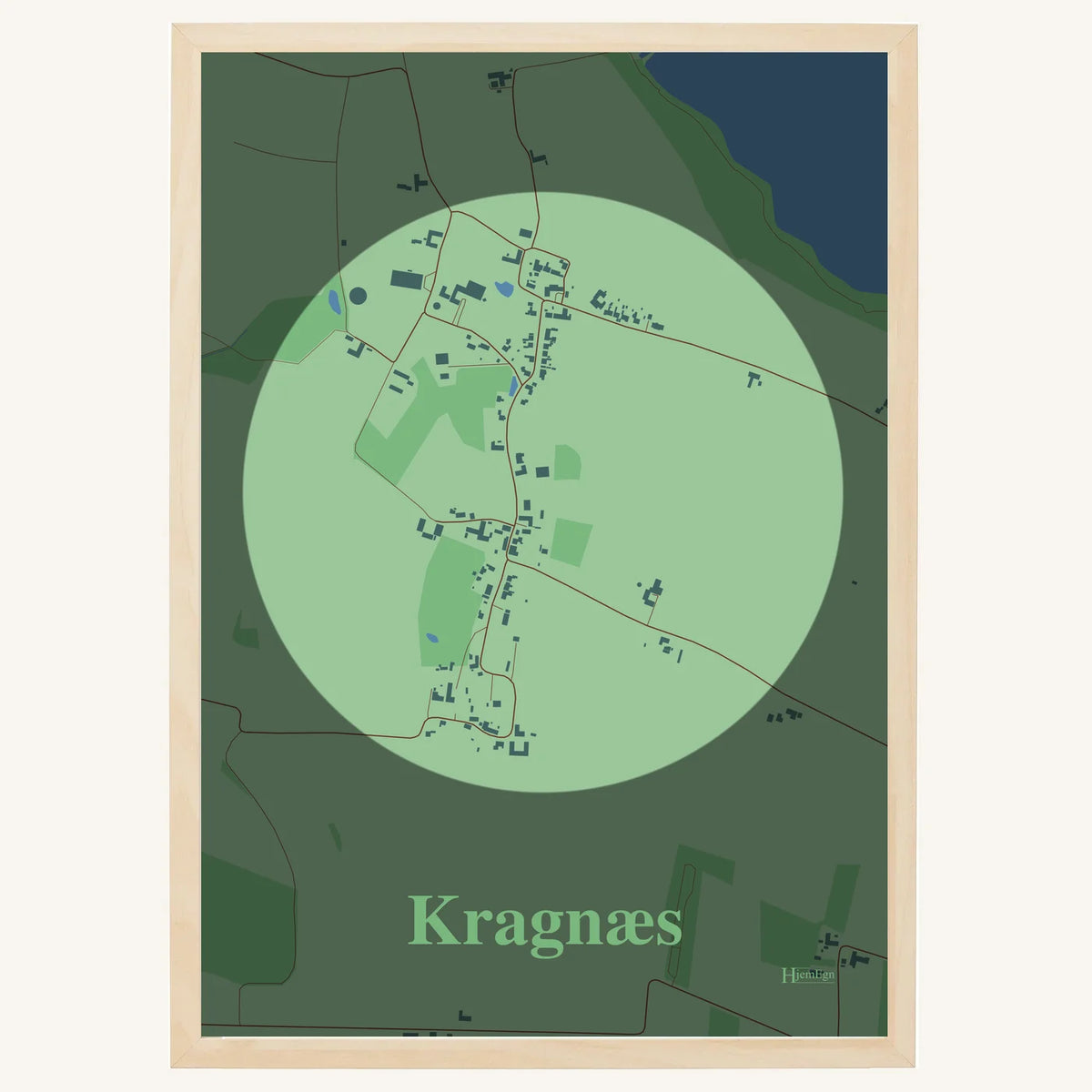 Kragnæs plakat – Centrum 2026 – Lys pastel grøn